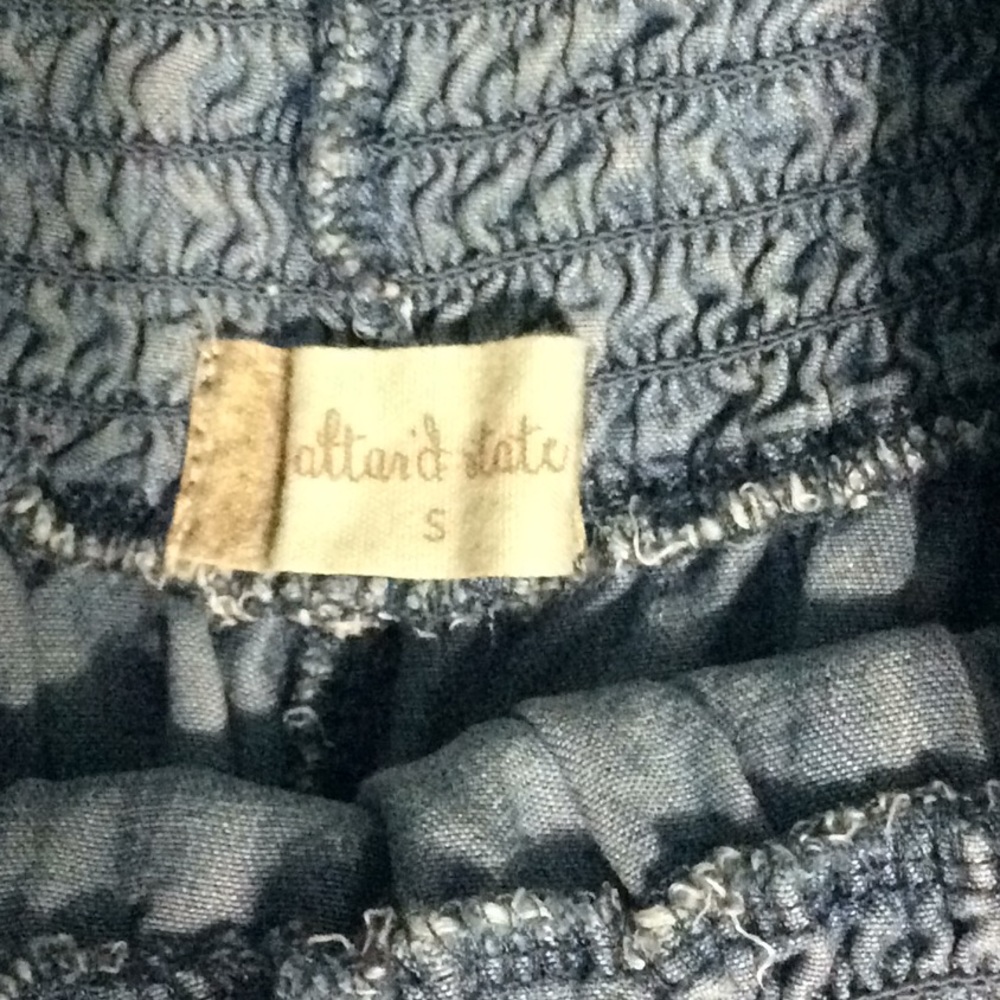 Altar’d State denim blue high waist shorts. Size s.    W106 - Picture 4 of 4